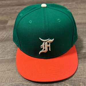 Men’s Green and Orange Cap
